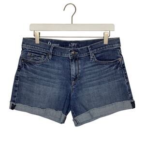 LOFT Denim Shorts Cuffed 6
